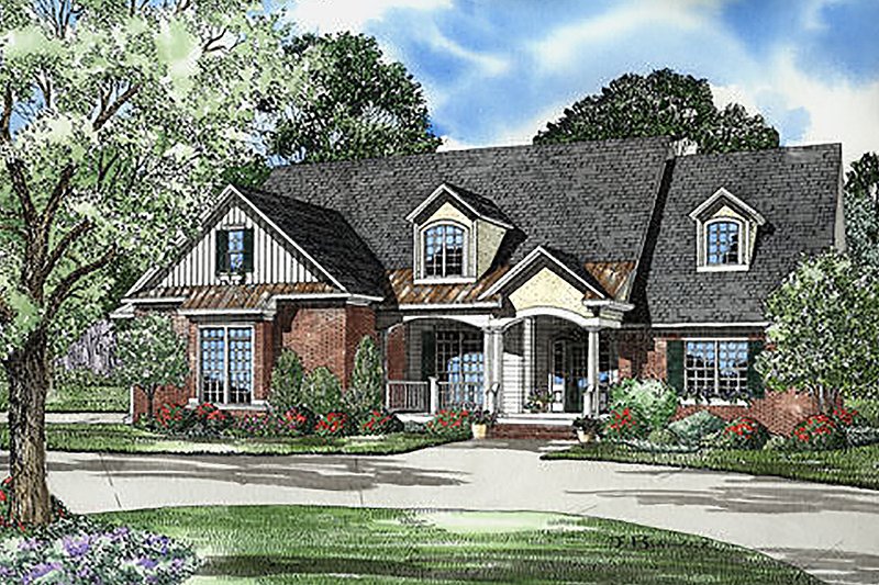 Traditional Style House Plan - 5 Beds 4 Baths 2975 Sq/Ft Plan #17-520