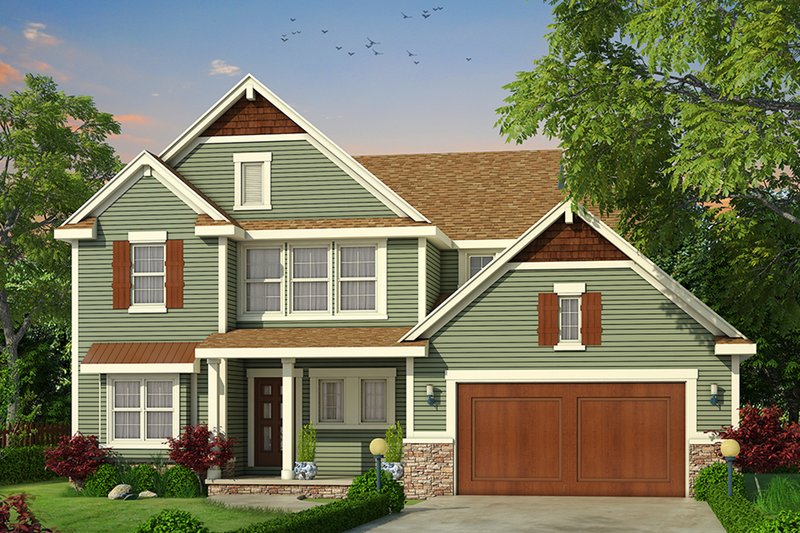 Home Plan - Exterior - Front Elevation 3 for Traditional House Plan #20-2278 - 3 bed, 2.5 bath