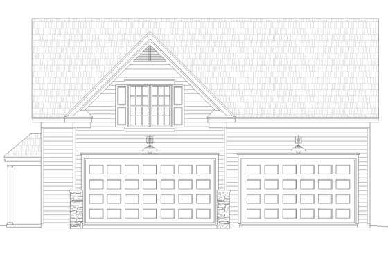 Exterior - Front Elevation 3 for Country House Plan #932-566 - 1 bed, 1 bath