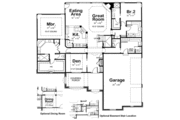 European Style House Plan - 3 Beds 4 Baths 2894 Sq/Ft Plan #20-1868 