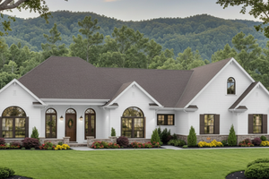 House Blueprint - Country Exterior - Front Elevation Plan #21-587