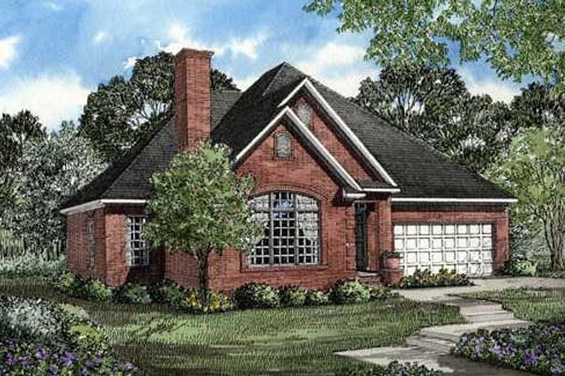 Dream House Plan - European Exterior - Front Elevation Plan #17-1008