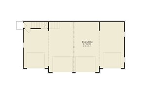 Floor Plan - Main Floor for Farmhouse House Plan #54-670 - 2 bed, 2 bath