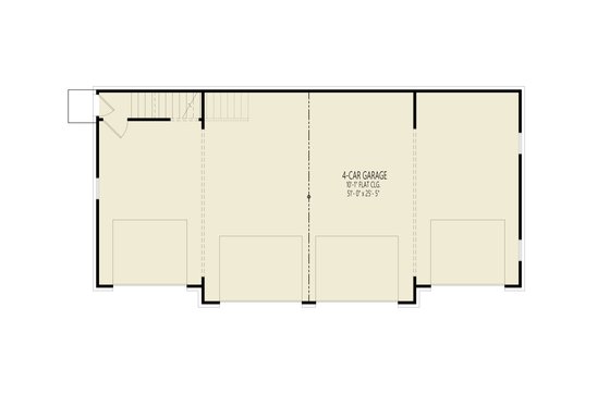 Floor Plan - Main Floor for Farmhouse House Plan #54-670 - 2 bed, 2 bath