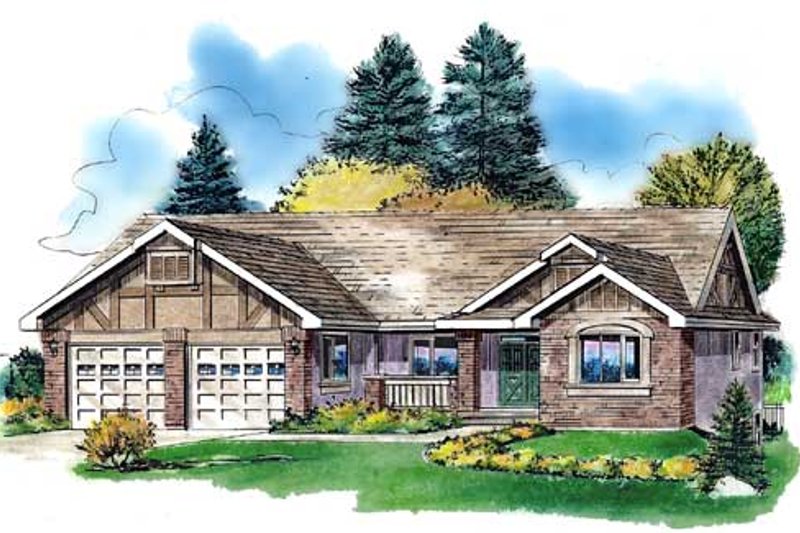 Traditional Style House Plan - 3 Beds 2 Baths 1668 Sq/Ft Plan #18-325