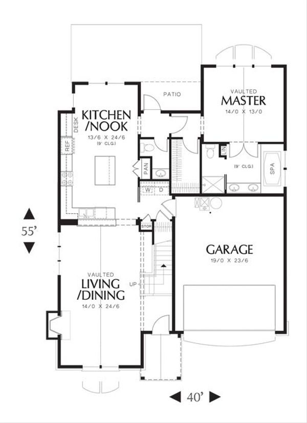 Home Plan - European Floor Plan - Main Floor Plan #48-531