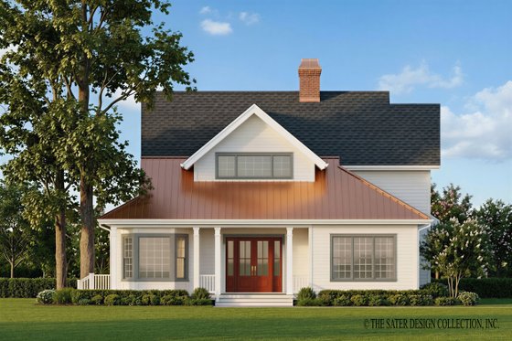 Exterior - Rear Elevation for Victorian House Plan #930-179 - 3 bed, 3 bath