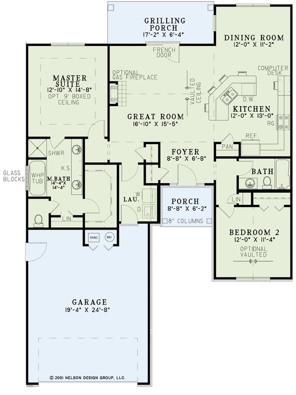 House Blueprint - European Floor Plan - Main Floor Plan #17-3454