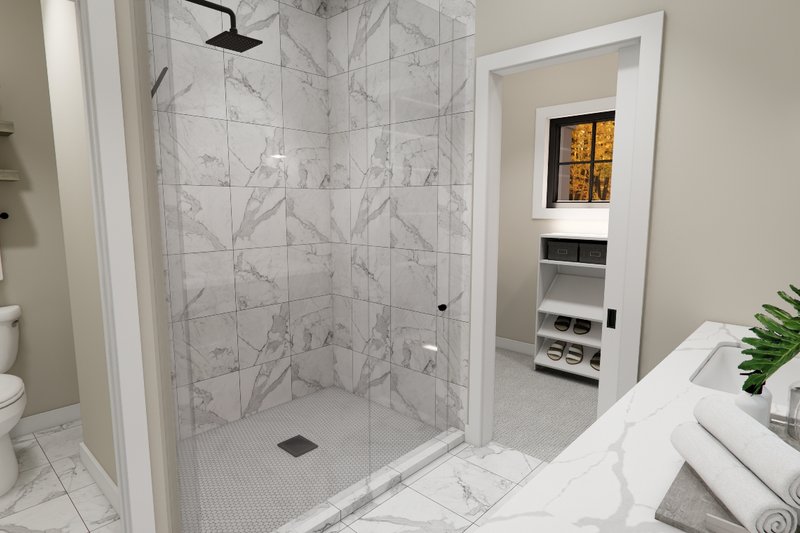 House Blueprint - Interior - Master Bathroom 1 for Craftsman House Plan #51-1385 - 4 bed, 3.5 bath