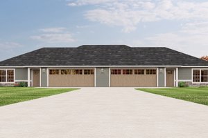 Craftsman Exterior - Front Elevation Plan #1064-324