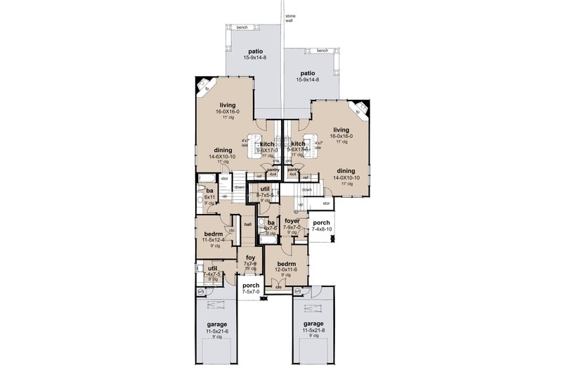 Dream House Plan - Floor Plan - Main Floor for Colonial House Plan #120-288 - 6 bed, 6 bath
