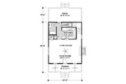 Craftsman Style House Plan - 1 Beds 2 Baths 1137 Sq/Ft Plan #56-721 