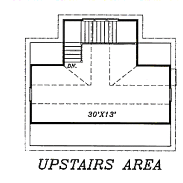 Home Plan - Tudor Floor Plan - Upper Floor Plan #405-152