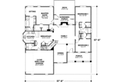 Traditional Style House Plan - 3 Beds 2 Baths 1963 Sq/Ft Plan #56-234 