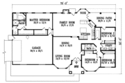 Adobe / Southwestern Style House Plan - 4 Beds 2 Baths 2389 Sq/Ft Plan #1-1176 