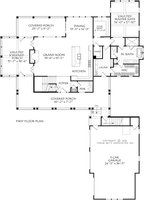Floor Plan - Main Floor for Farmhouse House Plan #927-1021 - 4 bed, 3.5 bath