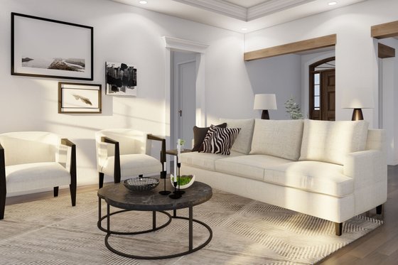 Interior - Family Room 3 for European House Plan #17-2378 - 3 bed, 2 bath