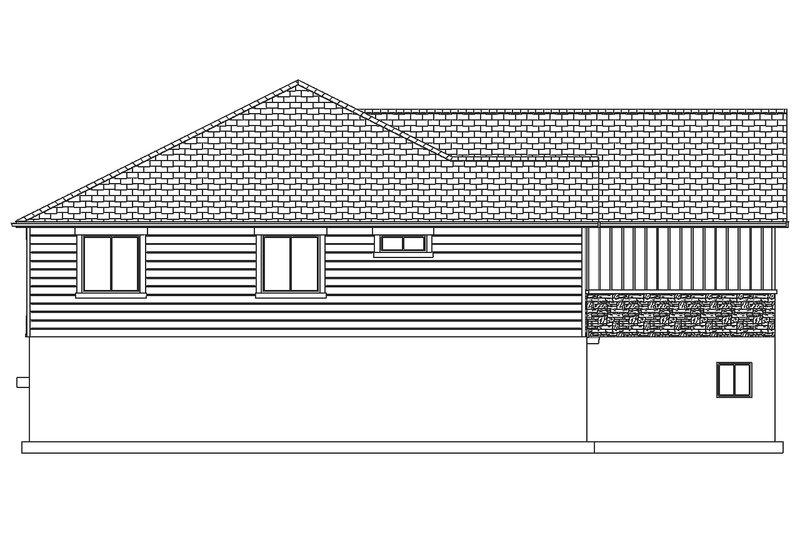 Dream House Plan - Left Side Elevation