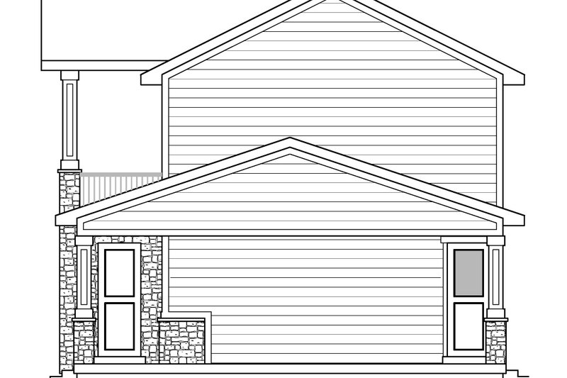 Home Plan - Exterior - Other Elevation 1 for Farmhouse House Plan #1073-28 - 3 bed, 2.5 bath