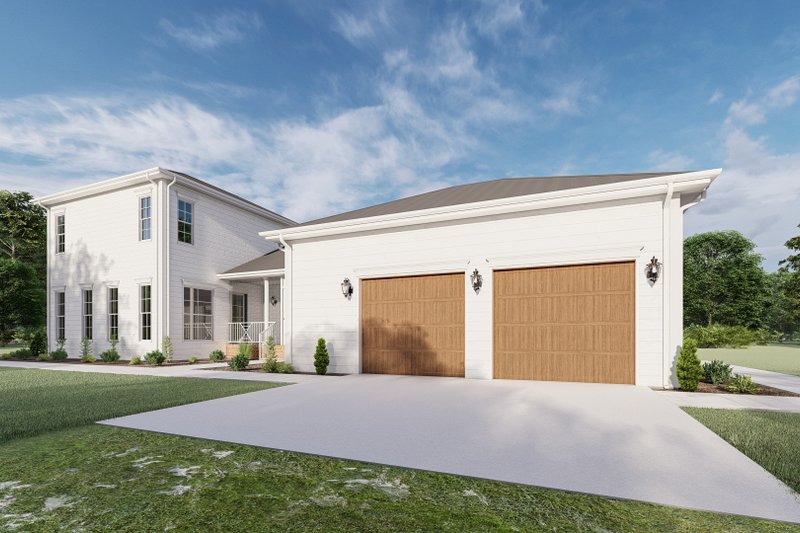 House Design - Exterior - Other Elevation 3 for Southern House Plan #1092-58 - 5 bed, 3.5 bath