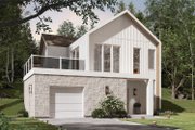 Contemporary Style House Plan - 3 Beds 2 Baths 1739 Sq/Ft Plan #23-2866 
