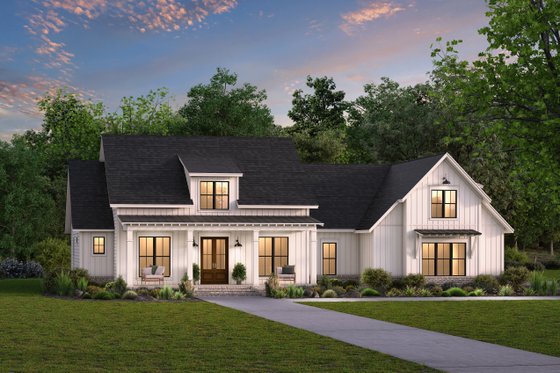 Farmhouse Exterior - Front Elevation Plan #430-156