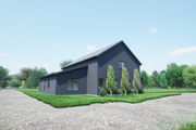 Barndominium Style House Plan - 3 Beds 2 Baths 1620 Sq/Ft Plan #1116-30 Exterior 