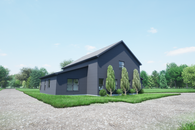 House Design - Exterior - Other Elevation 3 for Barndominium House Plan #1116-30 - 3 bed, 2 bath
