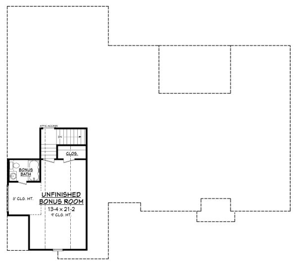 Architectural House Design - Country Floor Plan - Upper Floor Plan #430-167