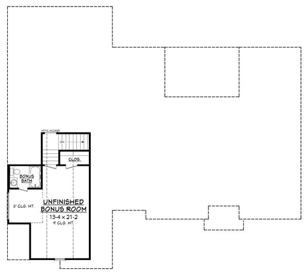 Country Floor Plan - Upper Floor Plan #430-167