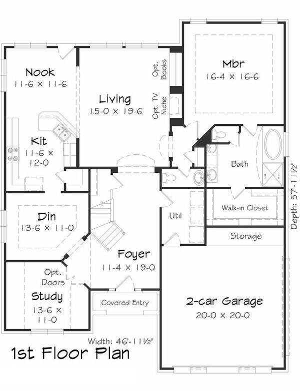 Floor Plan - Main Floor Plan #329-369