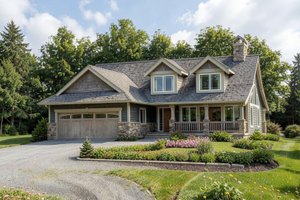 Home Plan - Exterior - Front Elevation for Country House Plan #1100-131 - 3 bed, 2 bath