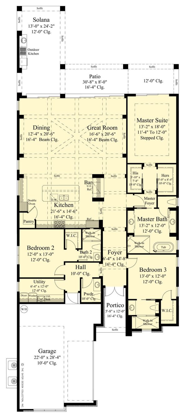 Dream House Plan - Contemporary Floor Plan - Main Floor Plan #930-545