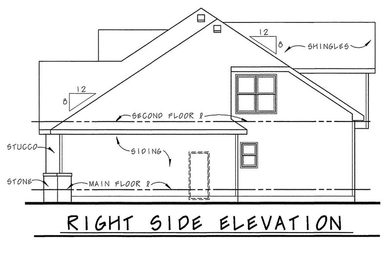 Dream House Plan - Exterior - Other Elevation 1 for Traditional House Plan #20-1788 - 4 bed, 4 bath