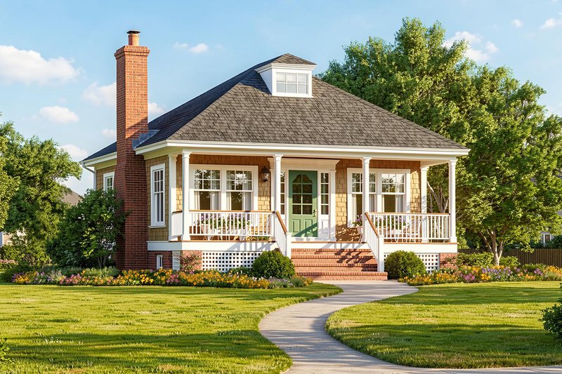 Dream House Plan - Photo for Bungalow House Plan #137-385 - 1 bed, 1 bath