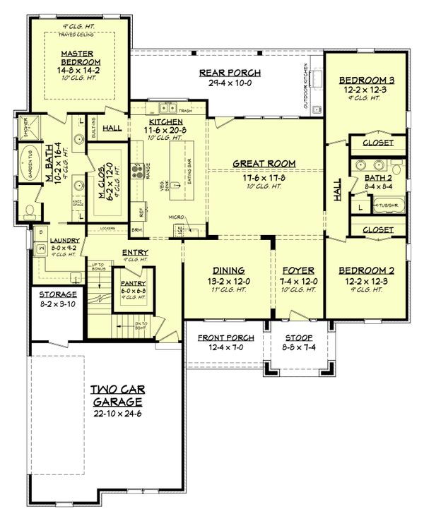 Home Plan - Farmhouse Floor Plan - Other Floor Plan #430-189