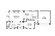 European Style House Plan - 4 Beds 3.5 Baths 3631 Sq/Ft Plan #411-488 