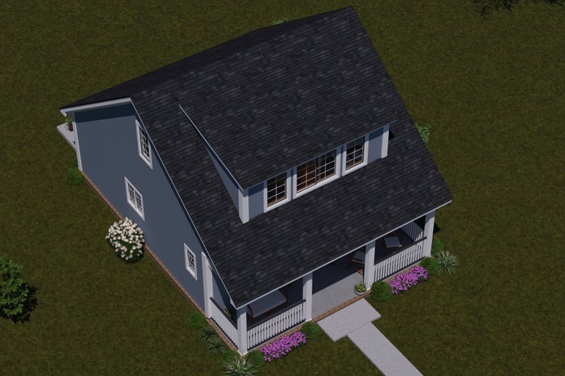 House Plan Design - Exterior - Other Elevation 3 for Cottage House Plan #513-2389 - 2 bed, 2 bath