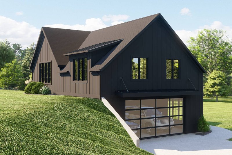 Home Plan - Exterior - Rear Elevation for Country House Plan #1064-266, 1 bath