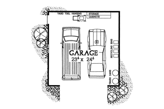 Floor Plan - Main Floor for Country House Plan #72-290, 0 bath
