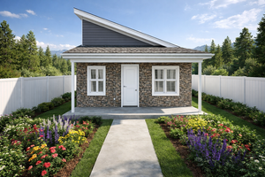 Home Plan - Modern Exterior - Front Elevation Plan #1060-459