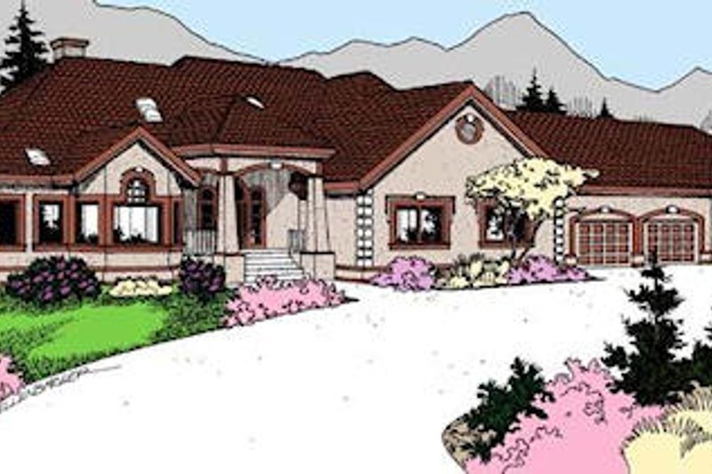 House Blueprint - Craftsman Exterior - Front Elevation Plan #60-650