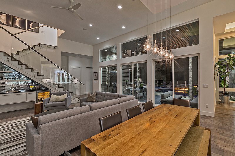 Architectural House Design - Interior - Dining Room 3 for Contemporary House Plan #935-5 - 4 bed, 4 bath