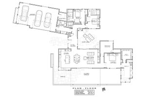 Floor Plan - Main Floor for Contemporary House Plan #892-22 - 3 bed, 3.5 bath