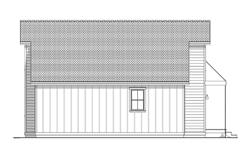Dream House Plan - Exterior - Other Elevation 2 for Modern House Plan #1099-21 - 2 bed, 1 bath