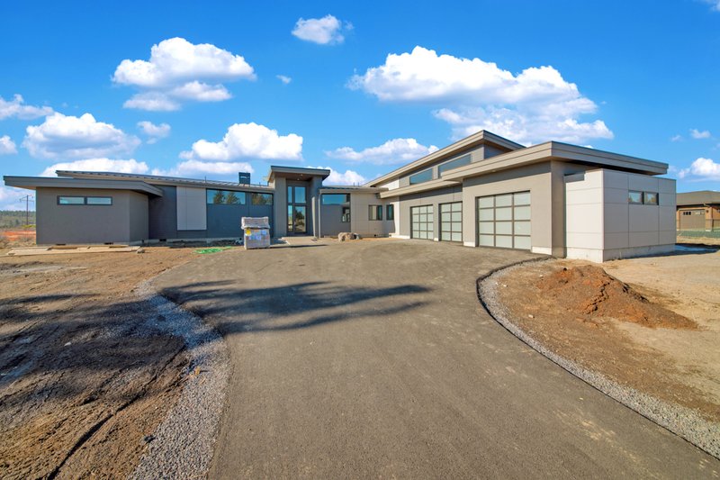 House Blueprint - Exterior - Front Elevation 6 for Modern House Plan #892-36 - 4 bed, 3.5 bath