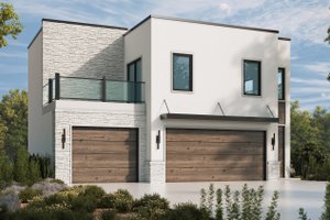 Modern Exterior - Front Elevation Plan #20-2568