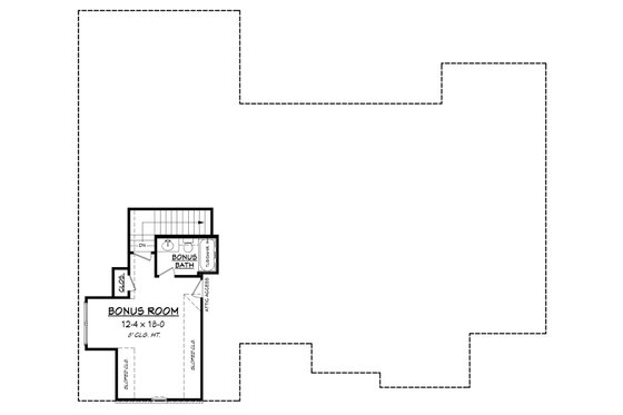 Floor Plan - Upper Floor for European House Plan #430-142 - 4 bed, 2.5 bath