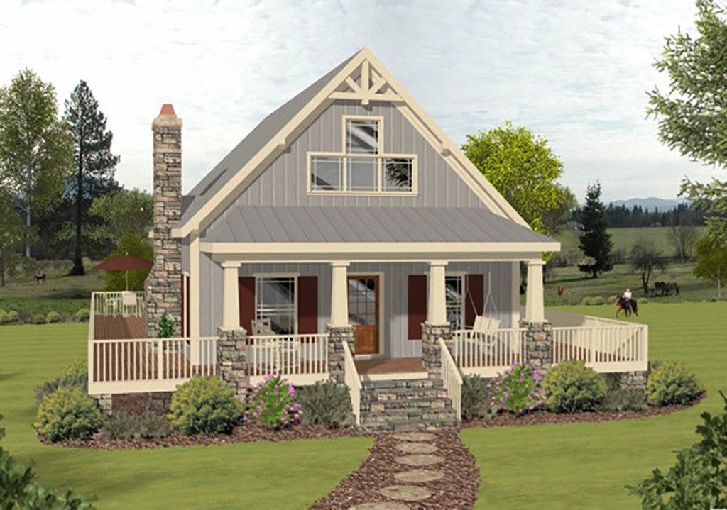 Cottage Style House Plan - 3 Beds 2 Baths 1592 Sq/Ft Plan #56-625 ...