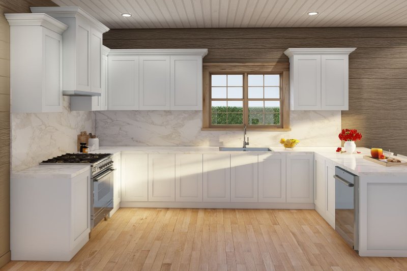 Home Plan - Interior - Kitchen 2 for Cabin House Plan #923-389 - 3 bed, 2 bath